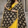 Gold Foil Chinon Dupatta