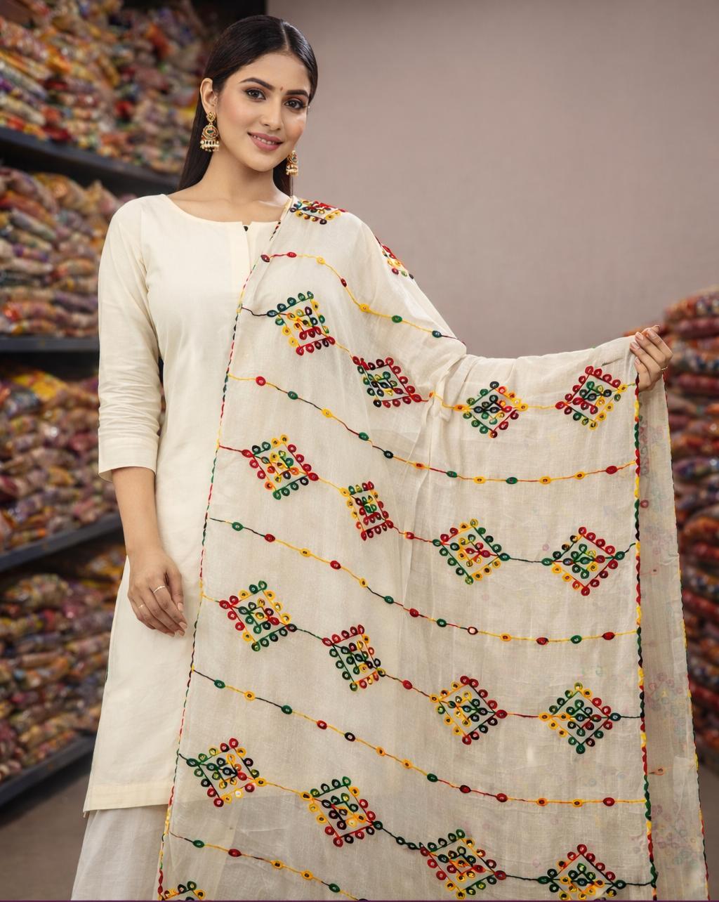 Chiffon Embroidered Dupatta