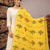 Yellow Embroidered