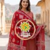 Crimson Bandhani